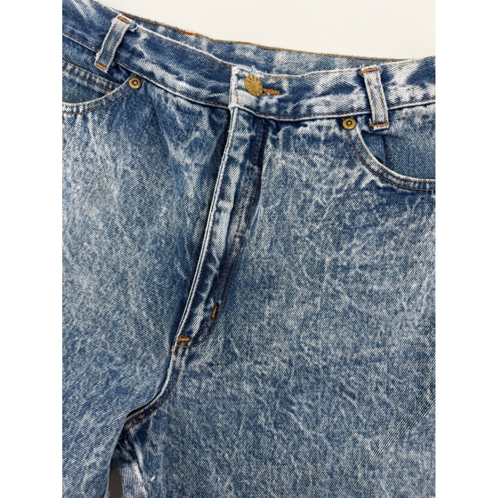 Vintage‎ Tradition Paris 1820 Acid Wash High Waist Mom Jeans Blue Cotton Size 14